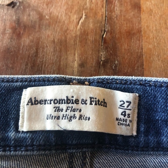 Abercrombie & Fitch Jeans The Flare Ultra High Rise Medium Blue - Picture 11 of 12